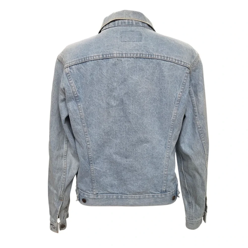 Vtg 1984 Levi's Denim Trucker Jacket Men's L (42R) Light Wash 70506-0211 USA VGC